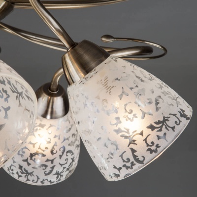 Потолочный светильник Eurosvet 30130/5 античная бронза  фото, kupilegko.ru