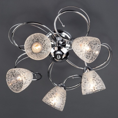 Потолочный светильник Eurosvet 30130/5 хром  фото, kupilegko.ru