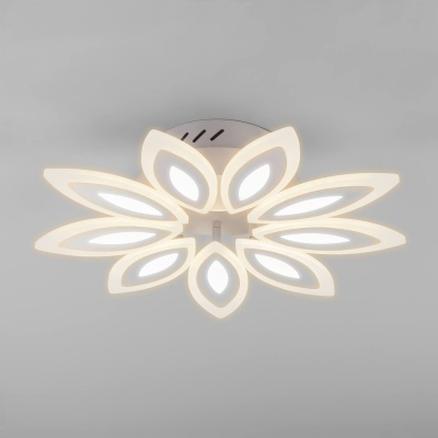 Потолочный светодиодный светильник Eurosvet 90158/9 белый  фото, kupilegko.ru