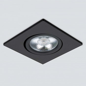 Встраиваемый светодиодный светильник Elektrostandard 15273/LED черный 4690389176661 (встраиваемые)  фото, kupilegko.ru