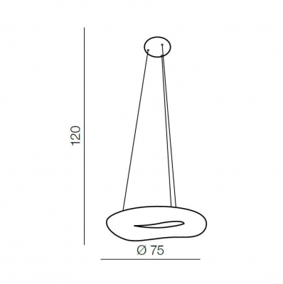 Подвесной светильник Azzardo Donut Pendant 75 CCT AZ2674  фото, kupilegko.ru