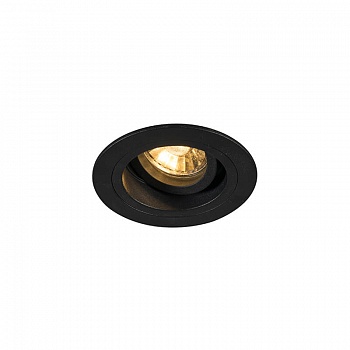 Встраиваемый светильник Zumaline Chuck dl round black 92700  фото, kupilegko.ru