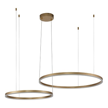 Подвесной светодиодный светильник Indigo Galass 14001/2P Gold V000011L  фото, kupilegko.ru