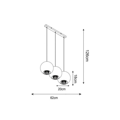 Подвесной светильник Zumaline Ivia P12082D-3  фото, kupilegko.ru
