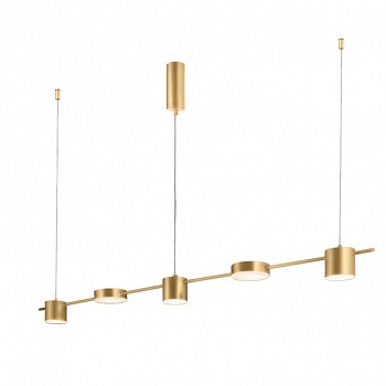 Подвесной светодиодный светильник Crystal Lux Tristan SP5 L1200 Gold  фото, kupilegko.ru