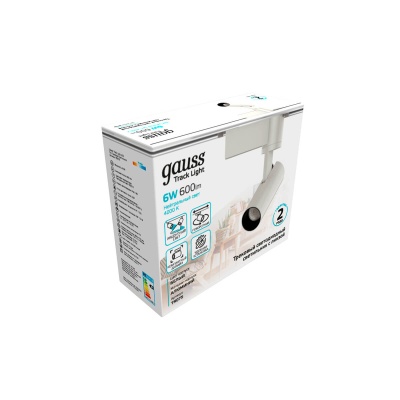 Трековый светодиодный светильник Gauss Track Light Led TR075  фото, kupilegko.ru