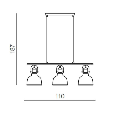 Подвесной светильник Azzardo Darling 3 line AZ2145  фото, kupilegko.ru