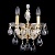 Бра, светильник настенный накладной Crystal Lux Isabel AP2 Gold/Transparent  фото, kupilegko.ru