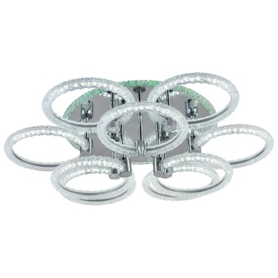 Потолочная светодиодная люстра Profit Light 8024/6+3 CHR  фото, kupilegko.ru