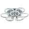 Потолочная светодиодная люстра Profit Light 8024/6+3 CHR  фото, kupilegko.ru