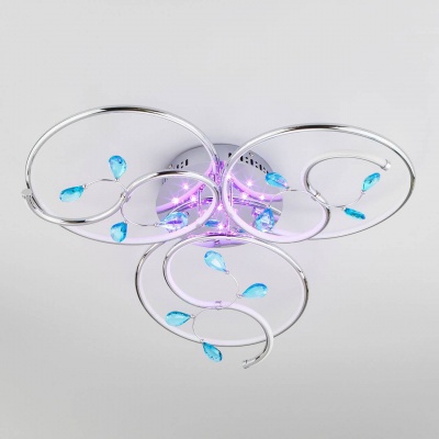 Потолочный светодиодный светильник Eurosvet 90131/3 хром  фото, kupilegko.ru