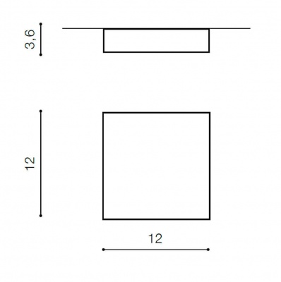 Накладной светильник Azzardo Falco 12 4000K AZ2783  фото, kupilegko.ru