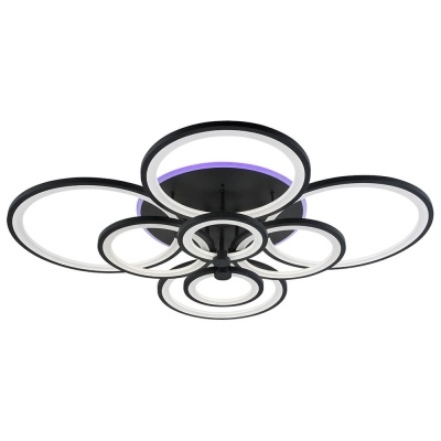 Потолочная светодиодная люстра Profit Light 8077/8 GRP  фото, kupilegko.ru
