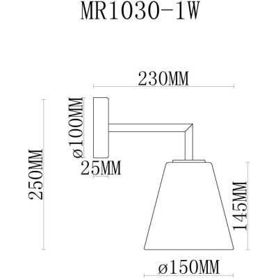 Бра, светильник настенный накладной MyFar MR1030-1W  фото, kupilegko.ru