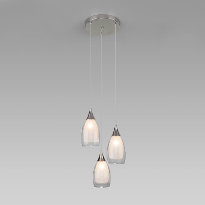 Подвесная люстра Eurosvet Cosmic 50085/3 хром  фото, kupilegko.ru