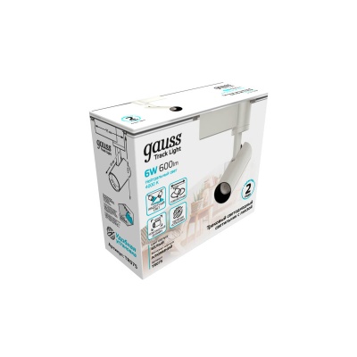 Трековый светодиодный светильник Gauss Track Light Led TR075  фото, kupilegko.ru