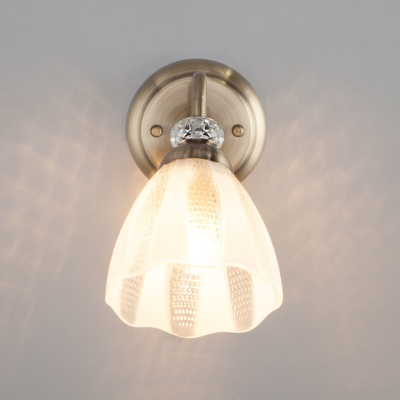 Бра, светильник настенный накладной Eurosvet 30155/1 античная бронза  фото, kupilegko.ru