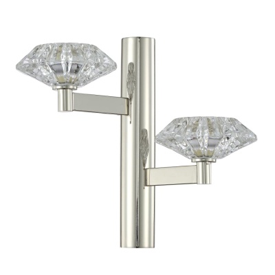 Бра, светильник настенный накладной Crystal Lux Rebeca AP2 Nickel  фото, kupilegko.ru
