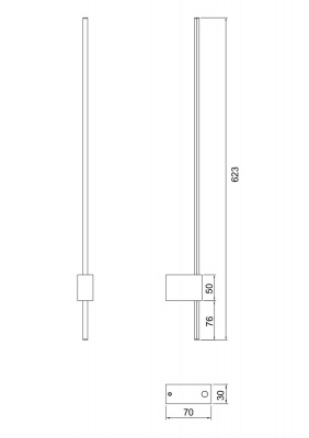 Настенный светильник Maytoni Technical Pars C070WL-L6GB3K  фото, kupilegko.ru