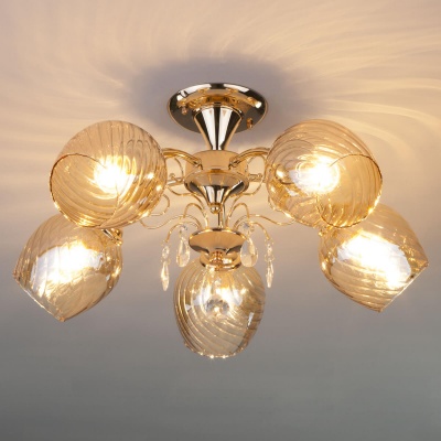 Потолочный светильник Eurosvet 30120/5 золото  фото, kupilegko.ru