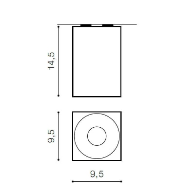 Накладной светильник Azzardo Hugo AZ0828  фото, kupilegko.ru