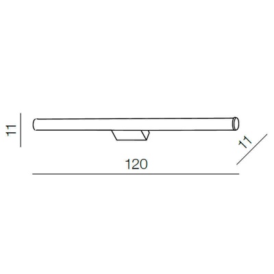 Подсветка для зеркал Azzardo Jaro 120 AZ2098  фото, kupilegko.ru