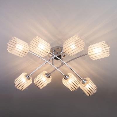 Потолочный светильник Eurosvet 30125/8 хром  фото, kupilegko.ru