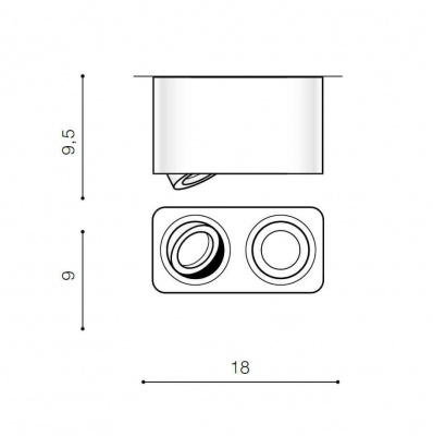 Потолочный светильник Azzardo Brant 2 Square AZ2826  фото, kupilegko.ru