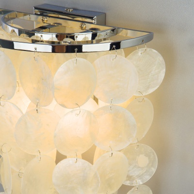 Бра, светильник настенный накладной Eurosvet 60084/2 хром/перламутр  фото, kupilegko.ru