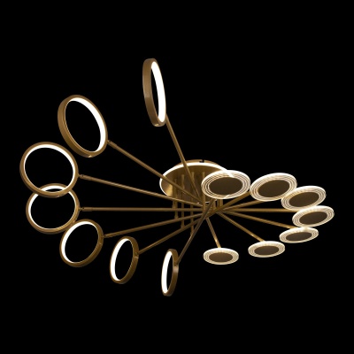 Потолочная светодиодная люстра Loft IT 10164L Gold  фото, kupilegko.ru