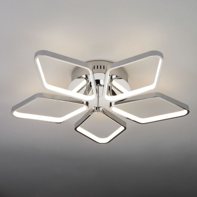 Потолочный светильник Eurosvet 90081/5 хром  фото, kupilegko.ru