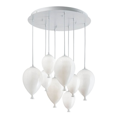 Подвесная люстра Ideal Lux Clown SP8 Bianco 100883  фото, kupilegko.ru