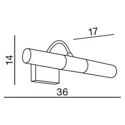Подсветка для зеркал Azzardo Liliane AZ1297  фото, kupilegko.ru