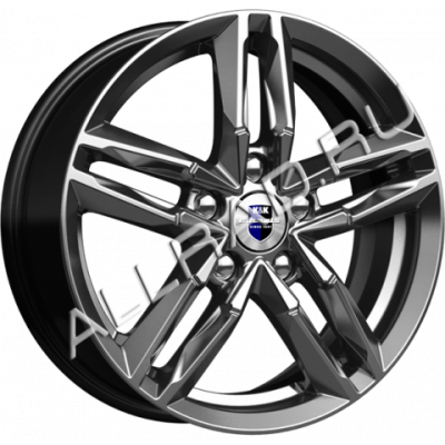 Литые колесные диски КиК (K&K) Sayan (КС731) 6x16 5x114.3 ET45 D67.1 Серый тёмный глянцевый (76673)  фото, kupilegko.ru