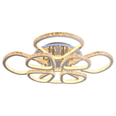 Потолочная светодиодная люстра Profit Light 8038/4+4 CHR  фото, kupilegko.ru