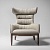 Beatrix Walnut / Taupe Grey Кресло Ritzwell  фото, kupilegko.ru