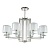 Подвесная люстра Crystal Lux Nicolas SP-PL8 Nickel/White  фото, kupilegko.ru
