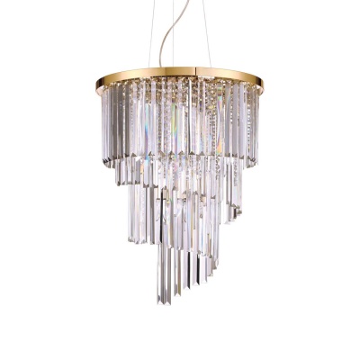 Подвесная люстра Ideal Lux Carlton SP12 Oro 213521  фото, kupilegko.ru