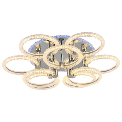 Потолочная светодиодная люстра Profit Light 8024/6+3 CHR  фото, kupilegko.ru