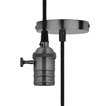 Подвесной светильник Uniel DLC-V-S24K/E27 TS/1M/BL Pearl Black UL-00004501  фото, kupilegko.ru