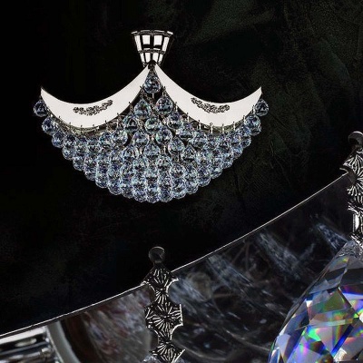 Потолочный светильник Artglass Fiona II. Nickel CE  фото, kupilegko.ru