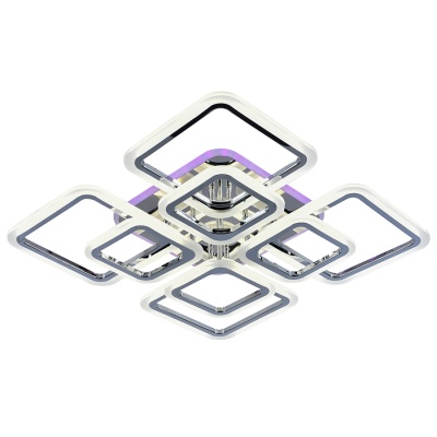Потолочная светодиодная люстра Profit Light 8075/4+4 CHR  фото, kupilegko.ru