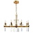 Подвесная люстра Crystal Lux Marron SP8 Brass  фото, kupilegko.ru