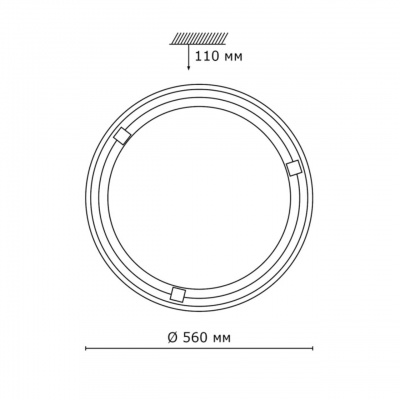 Потолочный светильник Sonex Lufe Wood 336  фото, kupilegko.ru
