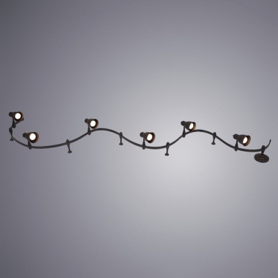 Трековая система Arte Lamp Rails A3058PL-6BK  фото, kupilegko.ru