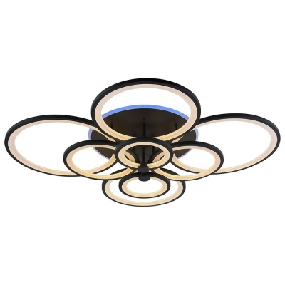Потолочная светодиодная люстра Profit Light 8077/8 GRP  фото, kupilegko.ru