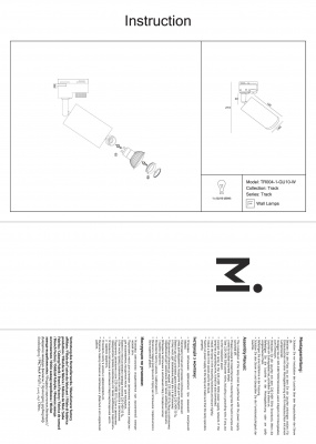 Трековые светильники Maytoni Track TR004-1-GU10-W  фото, kupilegko.ru