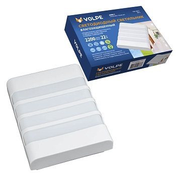 Потолочный светодиодный светильник Volpe ULW-Q280 22W/4000K/S01 IP65 White UL-00006710  фото, kupilegko.ru