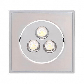 Встраиваемый светодиодный светильник Horoz Elena-3 3W матовый хром 6400К 016-010-0003 HRZ00000273 (встраиваемые)  фото, kupilegko.ru