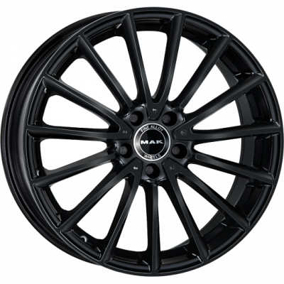 Литые колесные диски MAK Komet Black 9x18 5x112 ET33 D66.6 Чёрный глянцевый (F9080KMGB33WSX)  фото, kupilegko.ru